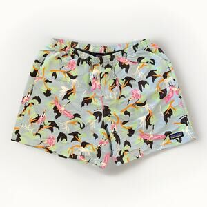 Patagonia Baggies Swim Shorts Bird Print Mens Size Large Multicolor Beach Pool